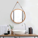 Bamboo Frame Hanging Mirror