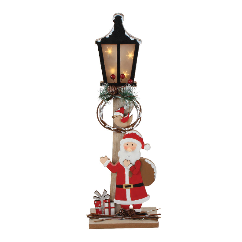 LIGHT UP SANTA STREET LANTERN