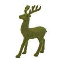 LARGE FLOCKED REINDEER DISPLAY