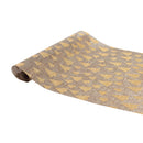 FOIL TREE BURLAP TABLE RUNNER