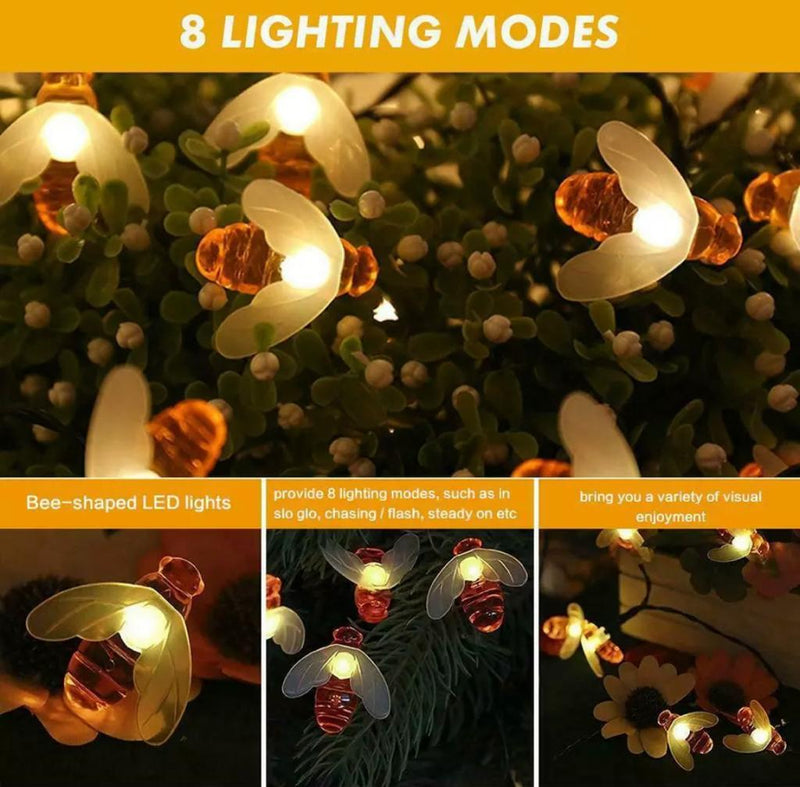 Solar Bee String Lights