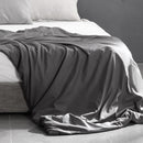 DreamZ 121x92cm Cotton Anti Anxiety Weighted Blanket Cover Protector Grey