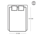 DreamZ 121x92cm Cotton Anti Anxiety Weighted Blanket Cover Protector Grey