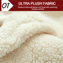 2 Pcs DreamZ Plush Fleece Sherpa Hoodie Sweatshirt Huggle Blanket Pajamas Red