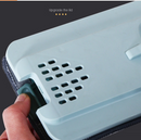 Self Cleaning Mop Bucket System Flat Floor Squeeze Drying Wringing Wash Microfiber Pads x 2