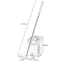 Self Cleaning Mop Bucket System Flat Floor Squeeze Drying Wringing Wash Microfiber Pads x 2