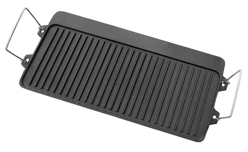 REVERSIBLE GRIDDLE CAST IRON 3BR STOVE 52CM