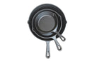 CAST IRON FRYING PAN SET 4.2KG 10 X 8 X 7CM