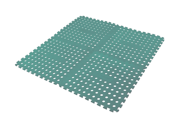 FOAM FLOOR MATS 4PK GREEN 600X600MM