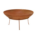 STEEL RUST COLOUR FIRE PIT 40CM 1.2MM THICKNESS
