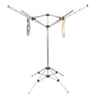 COLLAPSIBLE PORTABLE ROTARY CLOTHES LINE 165CM HIGH