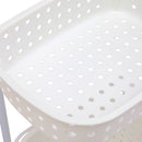 3 Tier Bathroom Laundry Clothes Baskets Bin Hamper Mobile Rack Removable Shelf