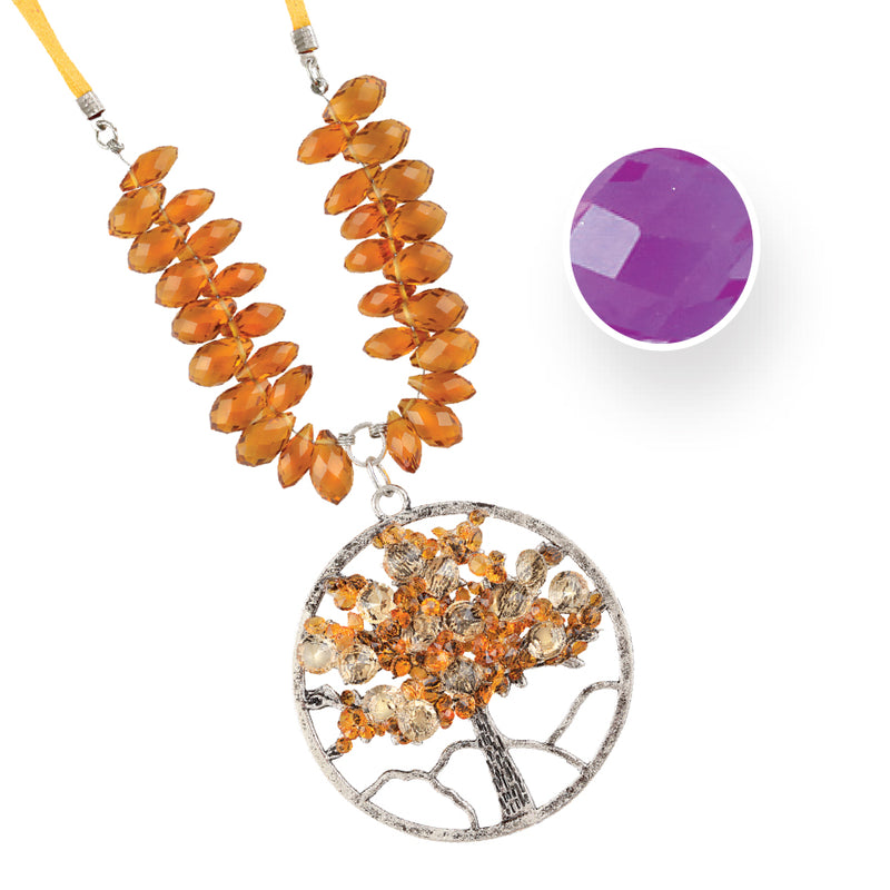 TREE OF LIFE FEBRUARY AMETHYST NECKLACE