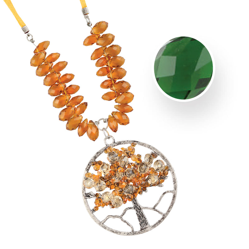 TREE OF LIFE MAY EMERALD NECKLACE