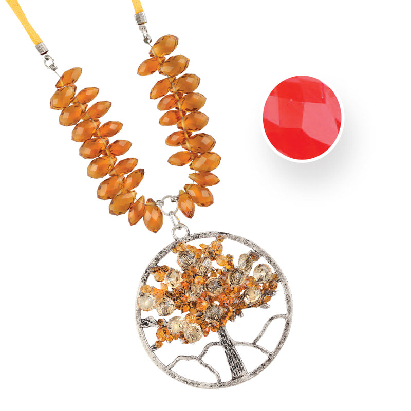 TREE OF LIFE JULY RUBY NECKLACE