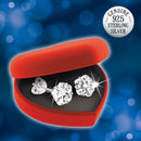 GENUINE STERLING SILVER STUD EARRINGS