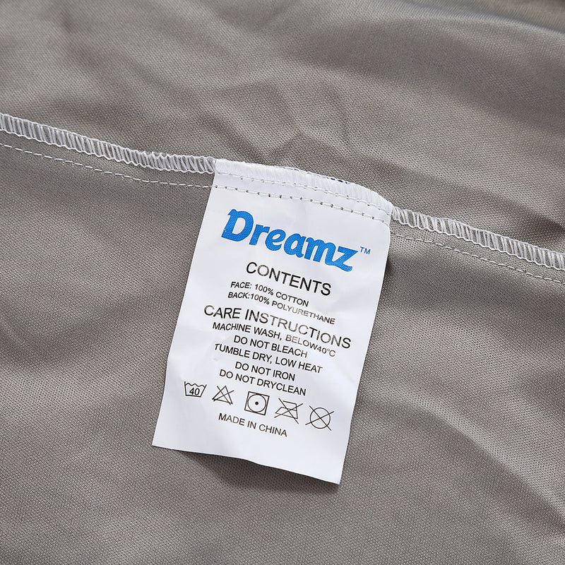 DreamZ Mattress Protector Fitted Sheet Cover Waterproof Cotton Fibre King Single