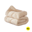 Dreamz Mattress Topper 100% Wool Underlay Reversible Mat Protector King Single