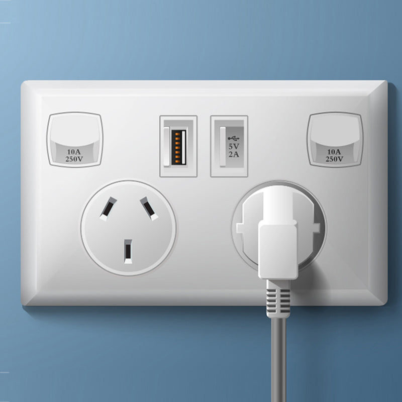 Dual USB Wall Socket Power Point Home Supply Electrical Charger SAA Outlet Plate