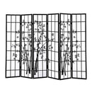 Levede 6 Panel Free Standing Foldable  Room Divider Privacy Screen Bamboo Print