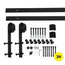 3M Antique Classic Style Single Sliding Barn Door Hardware Track Roller Kit
