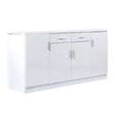Levede Buffet Sideboard Storage Cabinet Artiss High Gloss Cupboard Drawers White