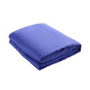 DreamZ 121x92cm Cotton Anti Anxiety Weighted Blanket Cover Protector Blue