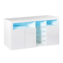 Levede Buffet Sideboard Storage Modern High Gloss Cabinet Cupboard White