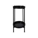 Levede 2 Tier Plant Stand Metal Flower Pot Rack Garden Shelf Outdoor Indoor