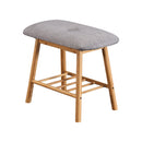 Shoe Bench Bamboo Shoes Storage Cushion Seat Rack Shelf Cabinet Organiser M