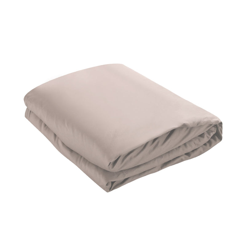 DreamZ 121x92cm Cotton Anti Anxiety Weighted Blanket Cover Protector Beige