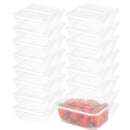 500 Pcs 1000ml Take Away Food Platstic Containers Boxes Base and Lids Bulk Pack