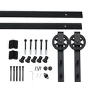 2M Antique Classic Style Single Sliding Barn Door Hardware Track Roller Kit