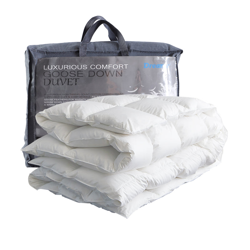 DreamZ 500GSM All Season Goose Down Feather Filling Duvet in King Size