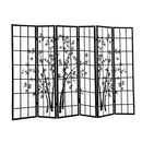 Levede 6 Panel Free Standing Foldable  Room Divider Privacy Screen Bamboo Print