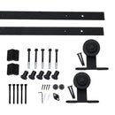 2M Antique Classic Style Single Sliding Barn Door Hardware Track Roller Kit