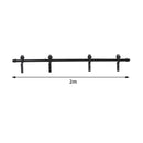 Sliding Barn Door Hardware Track Double Overlap Classic Kits Roller 2M