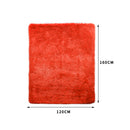 Designer Soft Shag Shaggy Floor Confetti Rug Carpet Home Decor 120x160cm Red