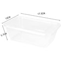 200 Pcs 750ml Take Away Food Plastic Containers Boxes Base and Lids Bulk Pack