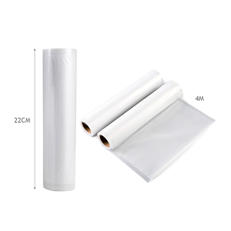 2 Rolls 22cm and 2 Rolls 28cm Commercial Grade Vacuum Food Sealer Bag