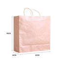 50x Brown Paper Bag Kraft Eco Recyclable Gift Carry Shopping Retail Bags Handles