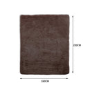 Designer Soft Shag Shaggy Floor Confetti Rug Carpet Home Decor 160x230cm Coffee