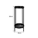 Levede 2 Tier Plant Stand Outdoor Indoor Metal Flower Pot Rack Garden Shelf