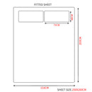 DreamZ Ultra Soft Silky Satin Bed Sheet Set in Queen Size in White Colour