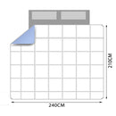 DreamZ 400GSM All Season Bamboo Winter Summer Quilt Duvet Doona Soft King Size