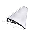 Door Window Awning Outdoor Canopy UV Patio Sun Shield Rain Cover DIY 1M X 4M