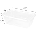 200 Pcs 1000ml Take Away Food Platstic Containers Boxes Base and Lids Bulk Pack