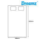 Dreamz Bamboo Pillowtop Mattress Topper Protector Waterproof Cover King Single