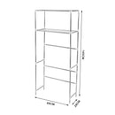 2 Tier Toilet Bathroom Laundry Washing Machine Storage Rack Shelf Unit Organizer