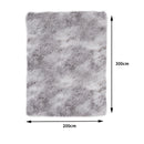Floor Rug Shaggy Rugs Soft Large Carpet Area Tie-dyed Mystic 200x300cm